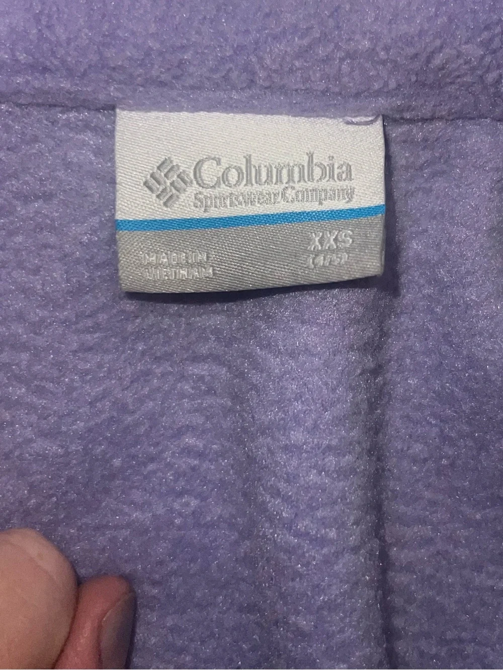 Columbia Girls' Lavender Full‑Zip Fleece Jacket